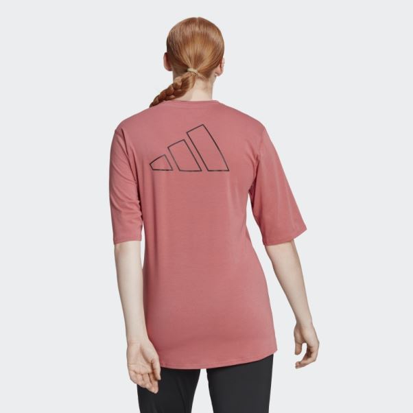 Run Icons Made With Nature T-shirt De Course Rouge Adidas