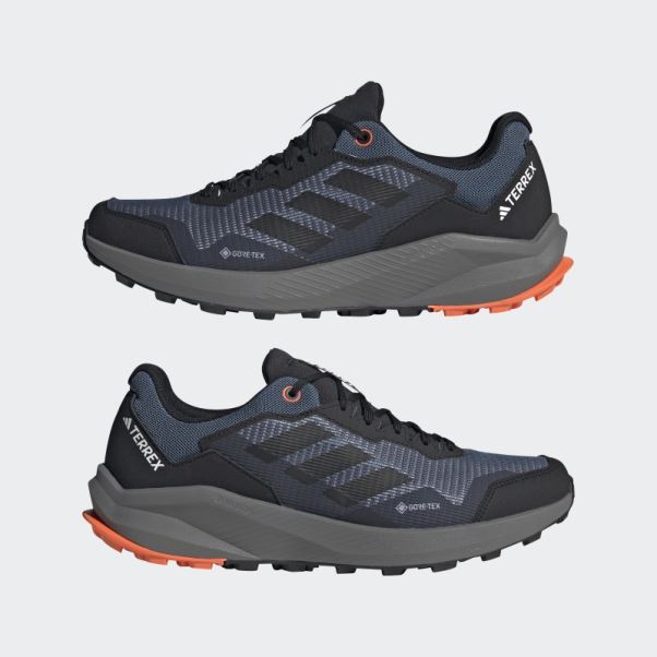 Adidas Acier Terrex Trail Rider Gore-tex Chaussures De Course Sur Sentier