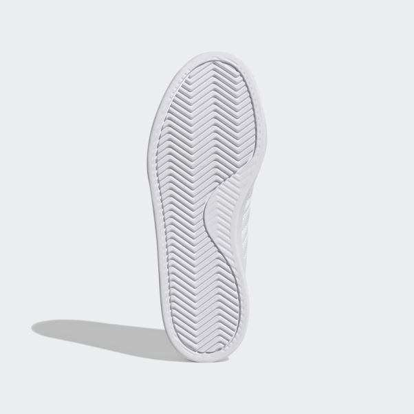 Adidas Grand Court Cloudfoam Lifestyle Court Confort Chaussures Or Métallique