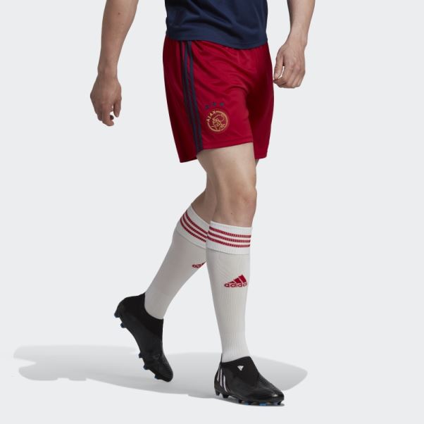 Victoire Rouge Short Ajax Amsterdam 22/23 Extérieur Adidas