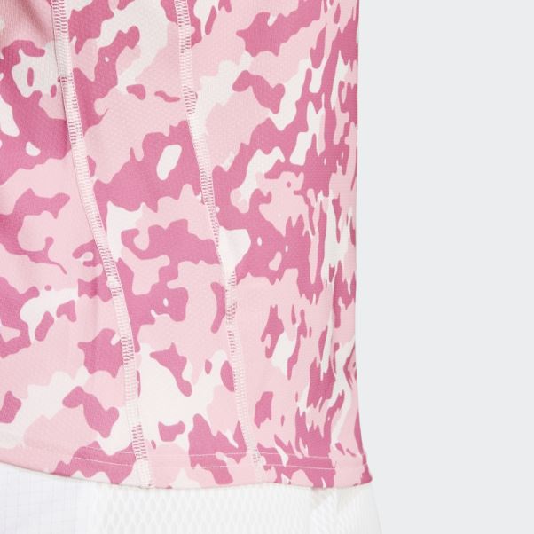 T-shirt De Running Camo Own The Run Adidas Rose