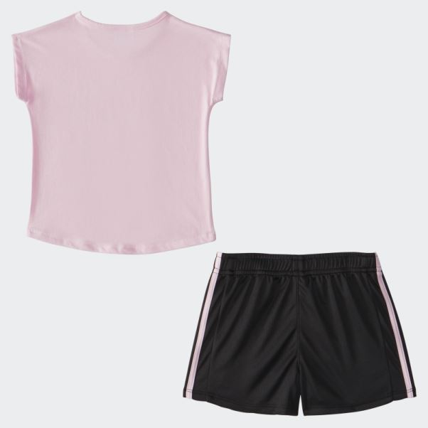 Ensemble Short En Maille Ig Gphic Rose Adidas