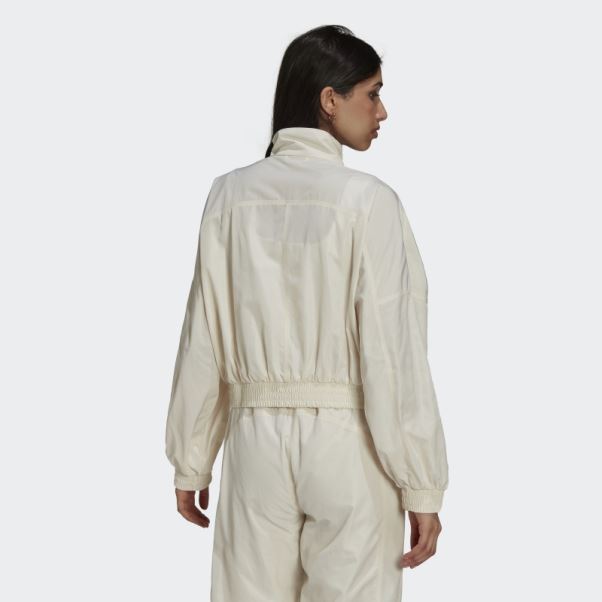 Adicolor Nylon Track Top Adidas Blanc