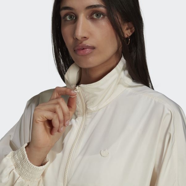 Adicolor Nylon Track Top Adidas Blanc
