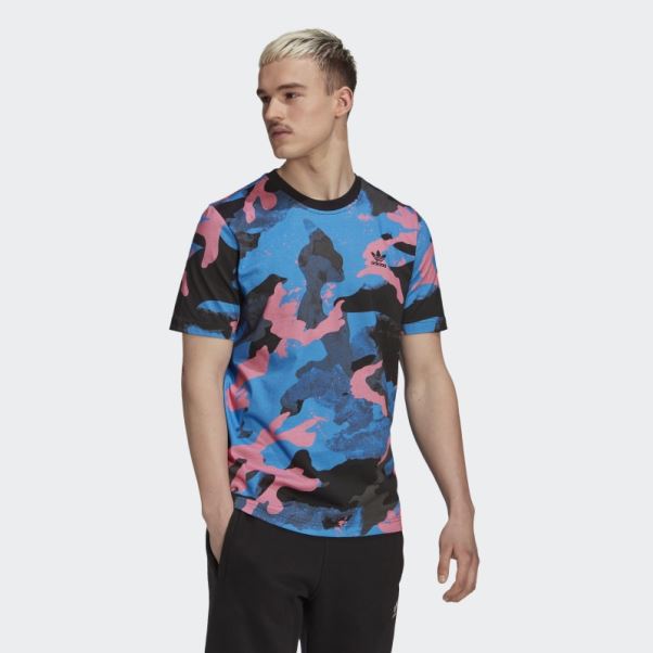 Camo Series T-shirt Imprimé Allover Adidas Bleu