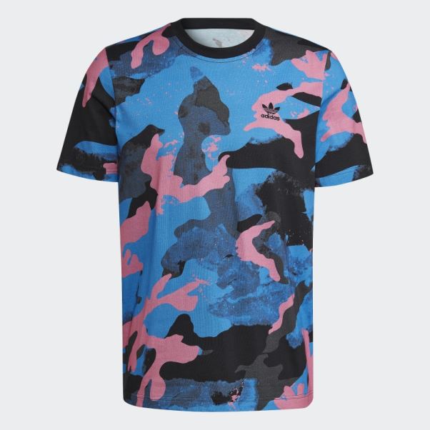 Camo Series T-shirt Imprimé Allover Adidas Bleu