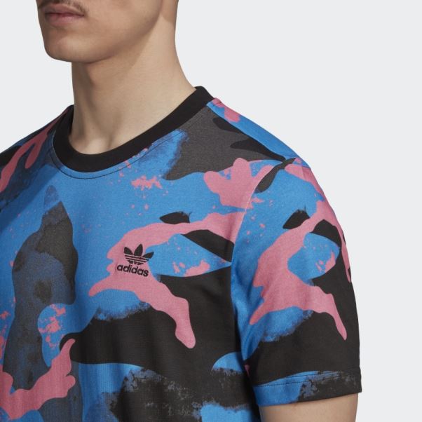Camo Series T-shirt Imprimé Allover Adidas Bleu