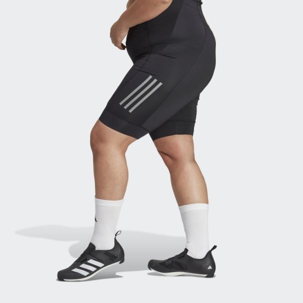 Noir Le Short De Cyclisme Rembourré (taille Plus) Adidas