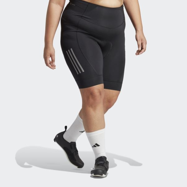 Noir Le Short De Cyclisme Rembourré (taille Plus) Adidas