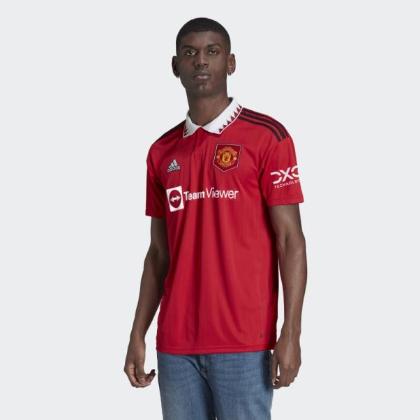 Mode Adidas Manchester United Maillot Domicile 22/23 Real Rouge