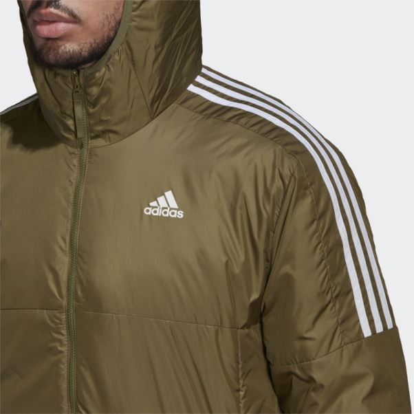 Veste à Capuche Isolée Adidas Essentials Olive