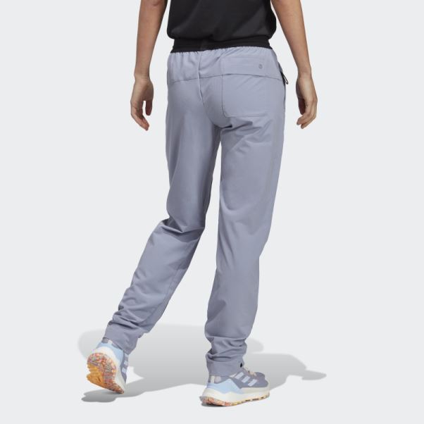 Pantalon De Randonnée Adidas Terrex Liteflex Violet Argent