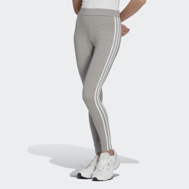 Legging Adicolor Classics 3 Bandes Gris Moyen Adidas