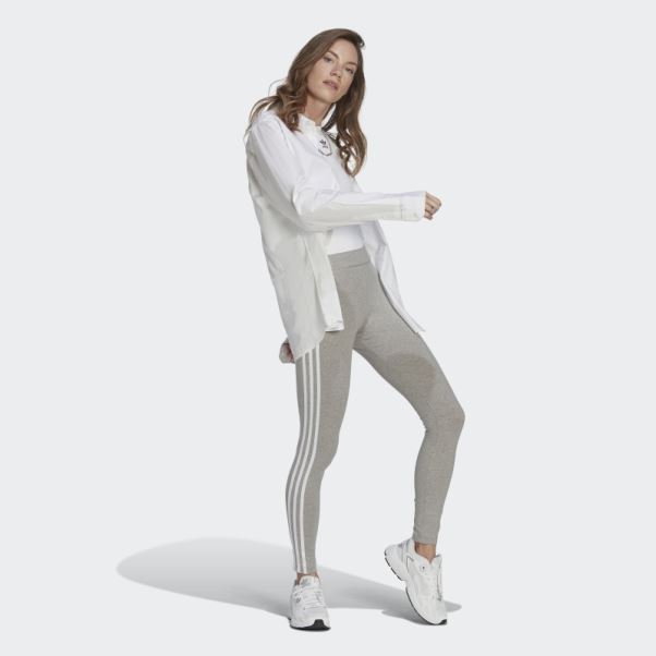 Legging Adicolor Classics 3 Bandes Gris Moyen Adidas