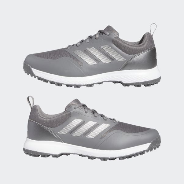 Chaussures De Golf Adidas Tech Response Sl 3.0 Larges Grises