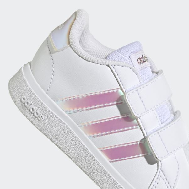Adidas Grand Court Lifestyle Court Chaussures Auto-agrippantes Blanc