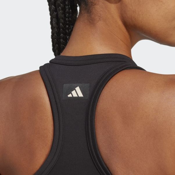 Débardeur Adidas Sports Club Court Graphique Noir