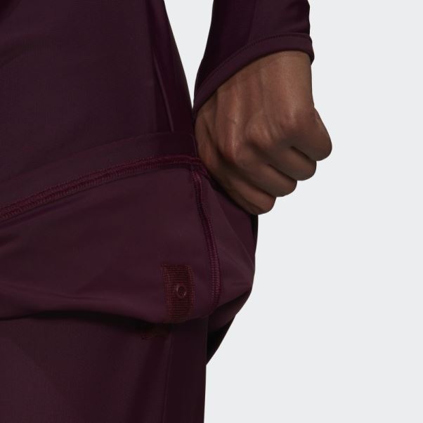 Pantalon De Bain 3 Bandes Adidas Bordeaux