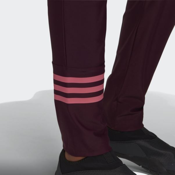 Pantalon De Bain 3 Bandes Adidas Bordeaux