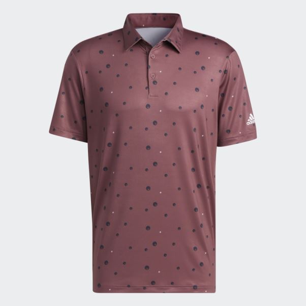 Polo Imprimé Ultimate365 Adidas Bordeaux