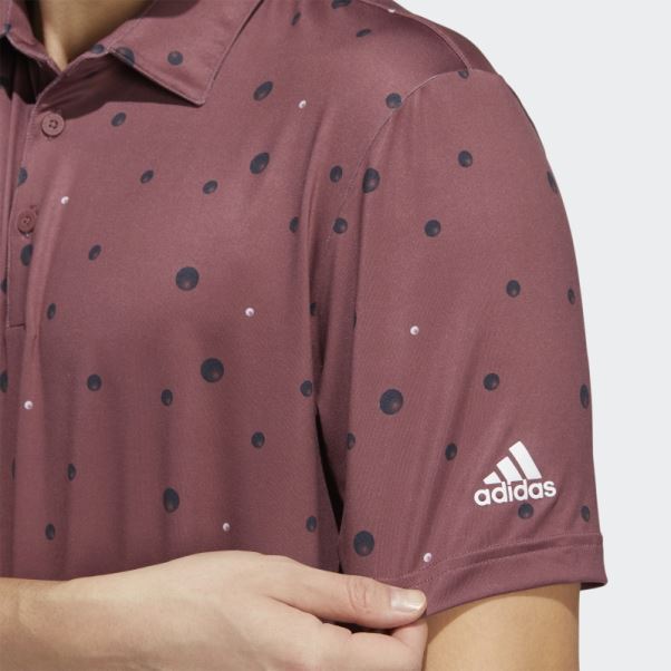Polo Imprimé Ultimate365 Adidas Bordeaux