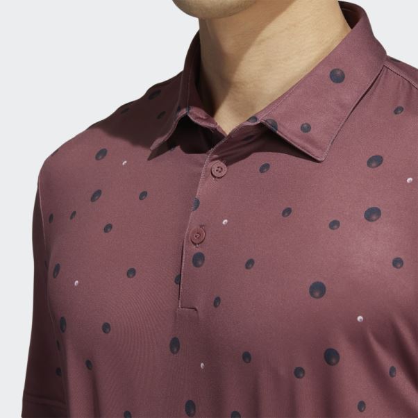 Polo Imprimé Ultimate365 Adidas Bordeaux