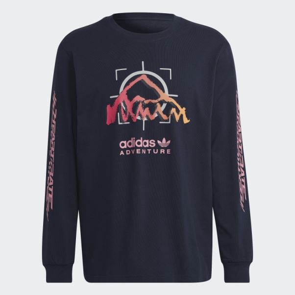Encre Adidas Aventure Tour T-shirt à Manches Longues Mode