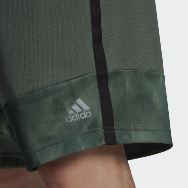 Vert Oxyde Adidas Aeroready Workout Short D'entraînement à Imprimé Craie