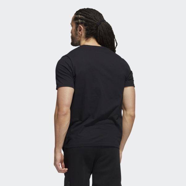 Adidas Los Angeles Logo T-shirt Graphique à Manches Courtes Noir