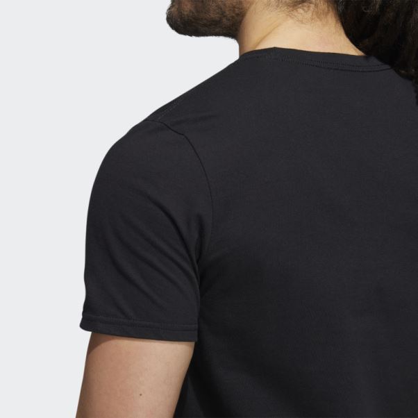 Adidas Los Angeles Logo T-shirt Graphique à Manches Courtes Noir