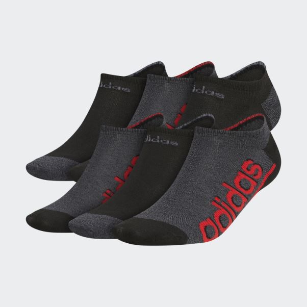 Chaussettes Invisibles Adidas Superlite Linear 3 Noires 6 Paires