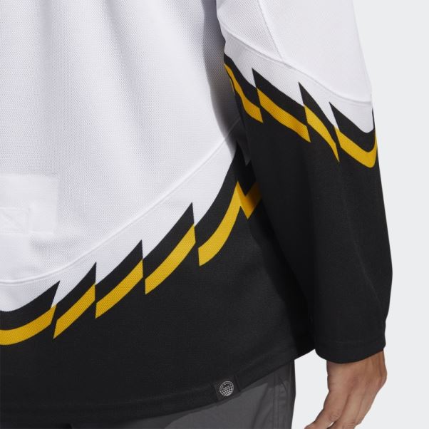 Bruins Authentique Reverse Retro Wordmark Maillot Blanc Adidas