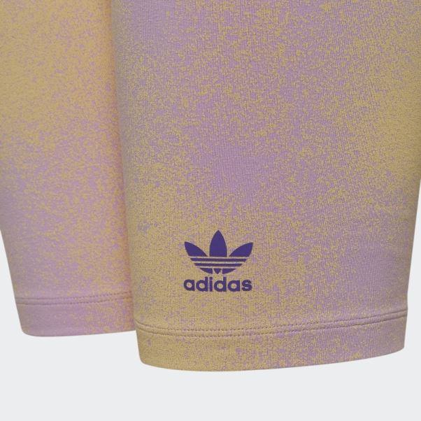 Adidas Lilas Short Cycliste Imprimé Graphique