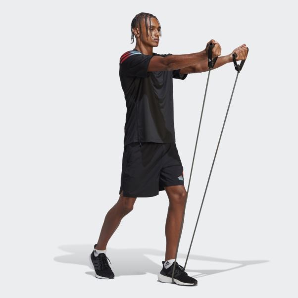 Adidas Train Icon 3-stripes T-shirt D'entraînement Noir