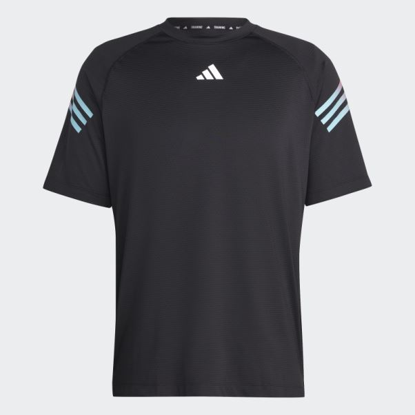 Adidas Train Icon 3-stripes T-shirt D'entraînement Noir