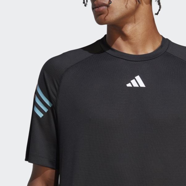 Adidas Train Icon 3-stripes T-shirt D'entraînement Noir
