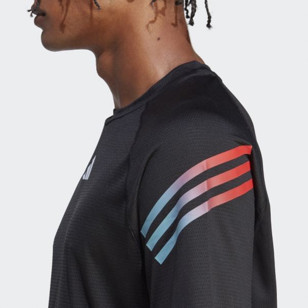 Adidas Train Icon 3-stripes T-shirt D'entraînement Noir