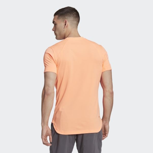 Tee Shirt New York Freelift Tennis Orange Adidas