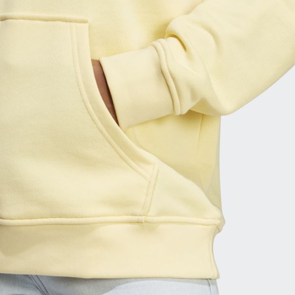 Sweat à Capuche Trèfle Adidas Jaune