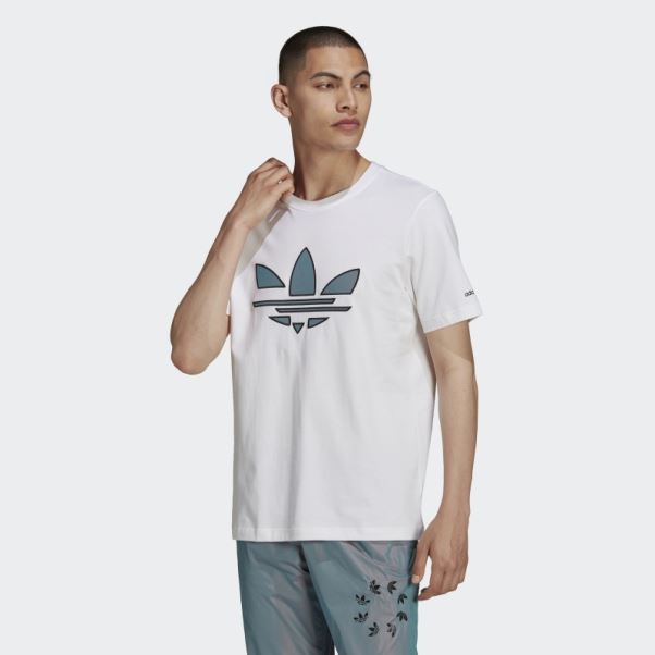T-shirt Adidas Adicolor Shattered Trèfle Blanc