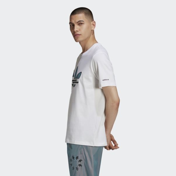 T-shirt Adidas Adicolor Shattered Trèfle Blanc
