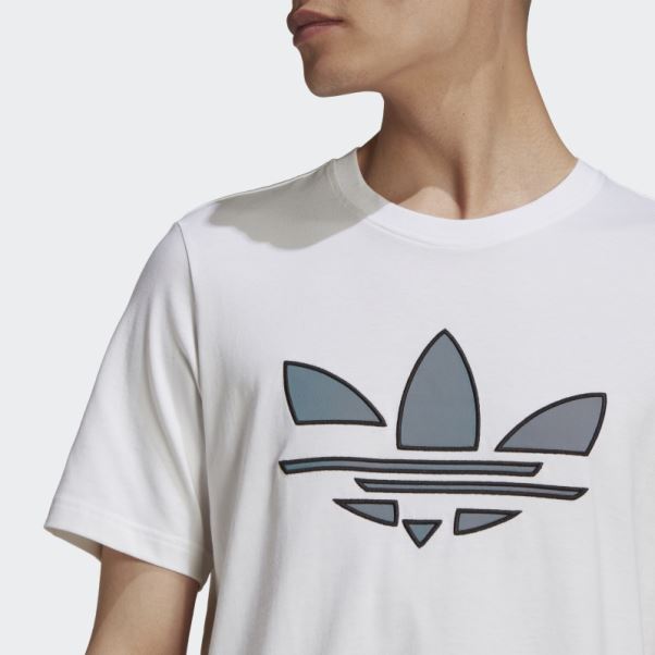 T-shirt Adidas Adicolor Shattered Trèfle Blanc
