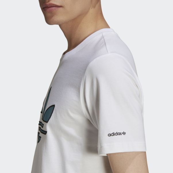 T-shirt Adidas Adicolor Shattered Trèfle Blanc