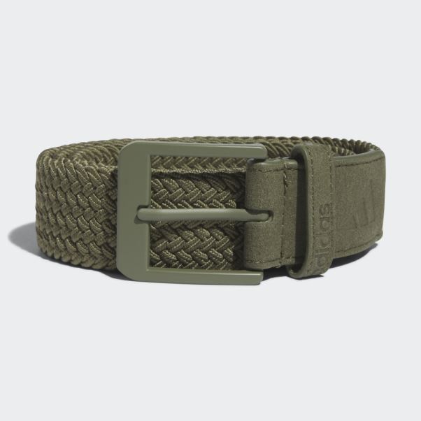 Ceinture Stretch Tressée Adidas Olive
