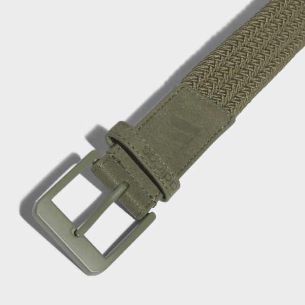 Ceinture Stretch Tressée Adidas Olive
