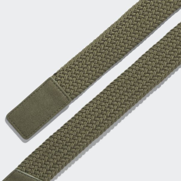 Ceinture Stretch Tressée Adidas Olive