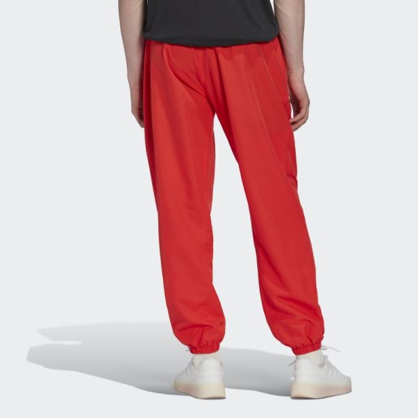 Adidas Pantalon Tissé Rouge Fashion