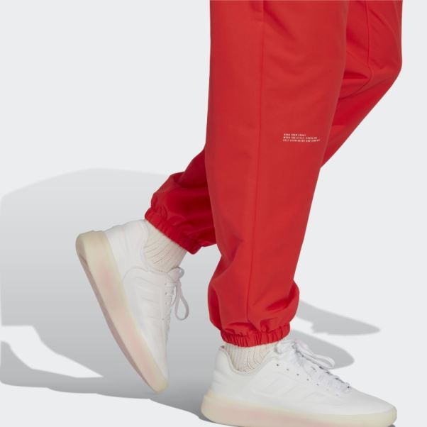 Adidas Pantalon Tissé Rouge