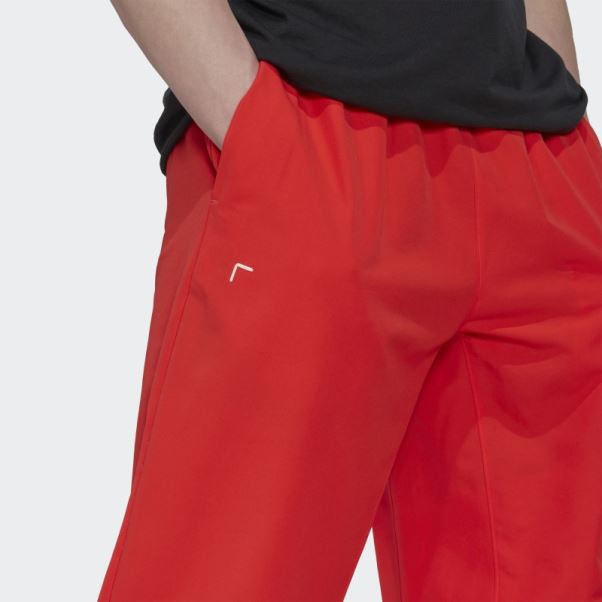 Adidas Pantalon Tissé Rouge