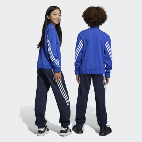 Survêtement Adidas Future Icon Bleu à 3 Bandes